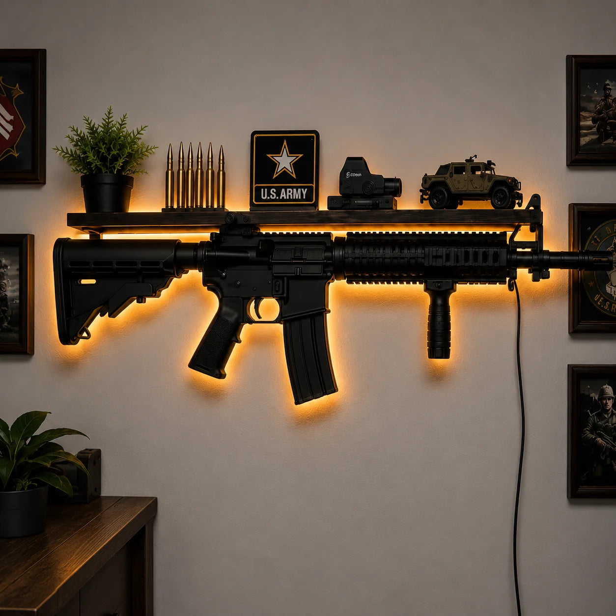 Battle Glow LED Wall Shelf