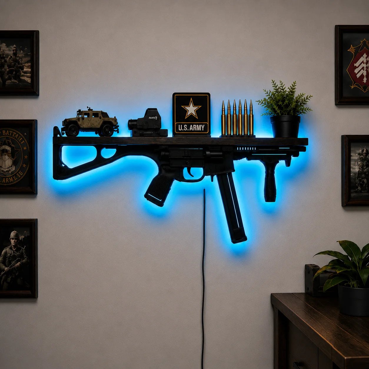 Battle Glow LED Wall Shelf
