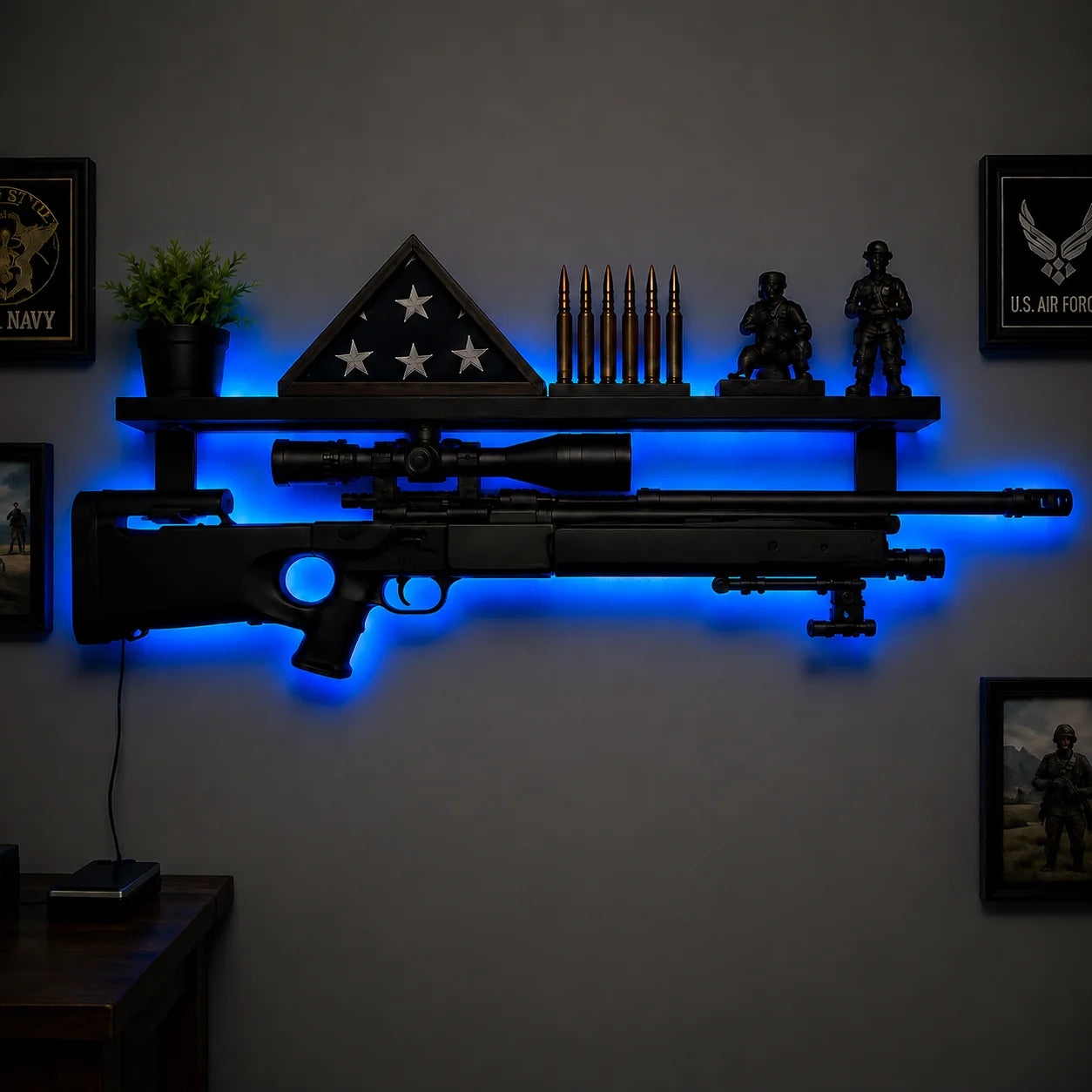 Battle Glow LED Wall Shelf
