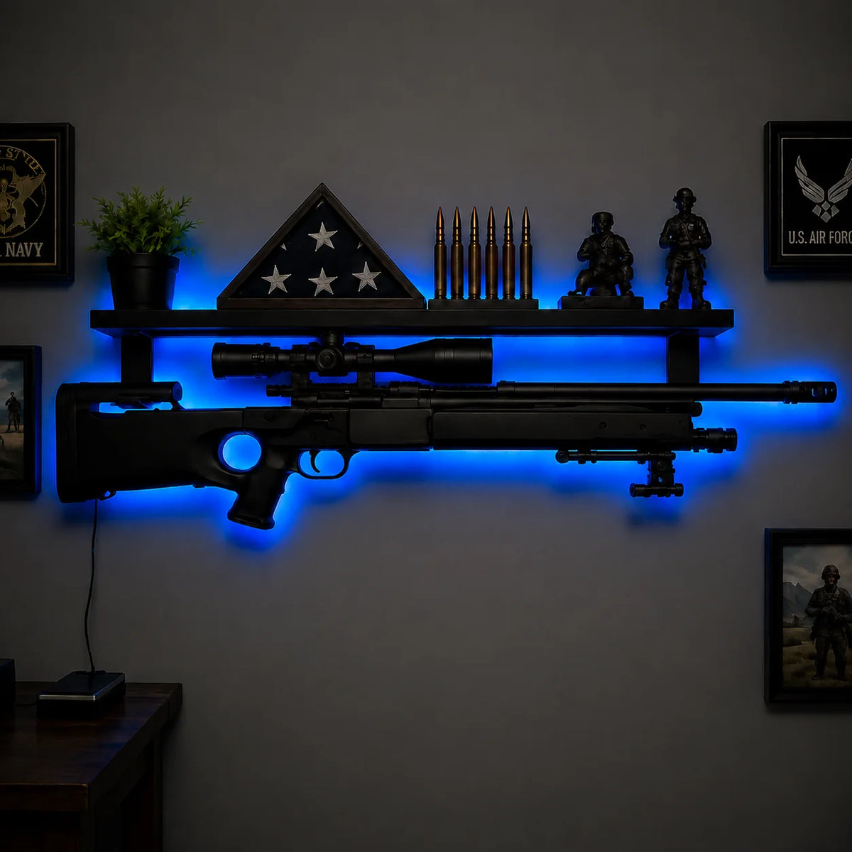 Battle Glow LED Wall Shelf