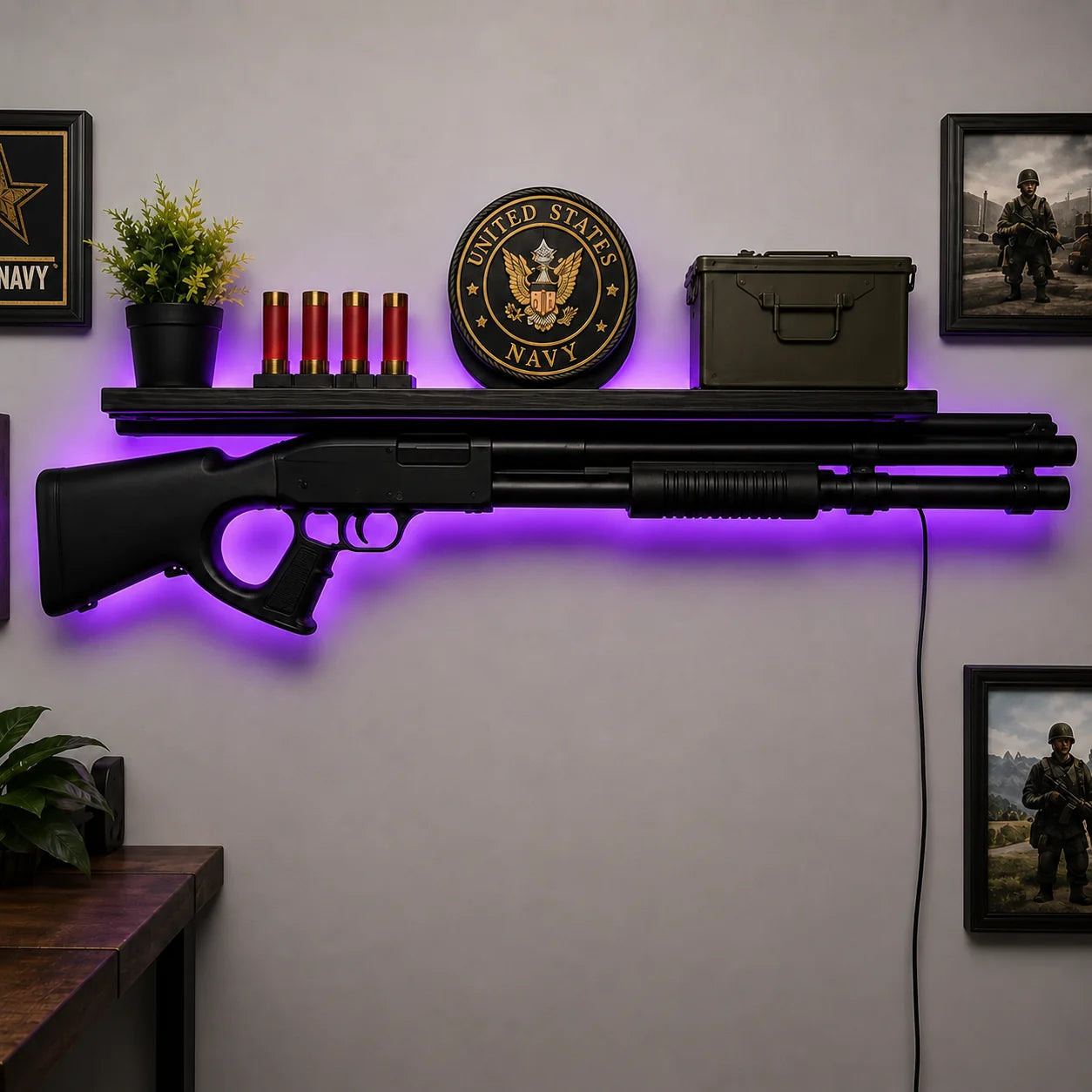 Battle Glow LED Wall Shelf